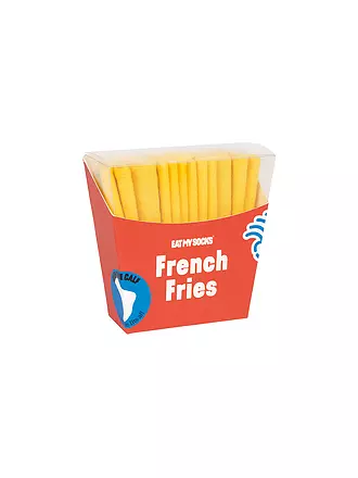 EAT MY SOCKS | Socken 36-45 FRENCH FRIES gelbschwarzweiss | 